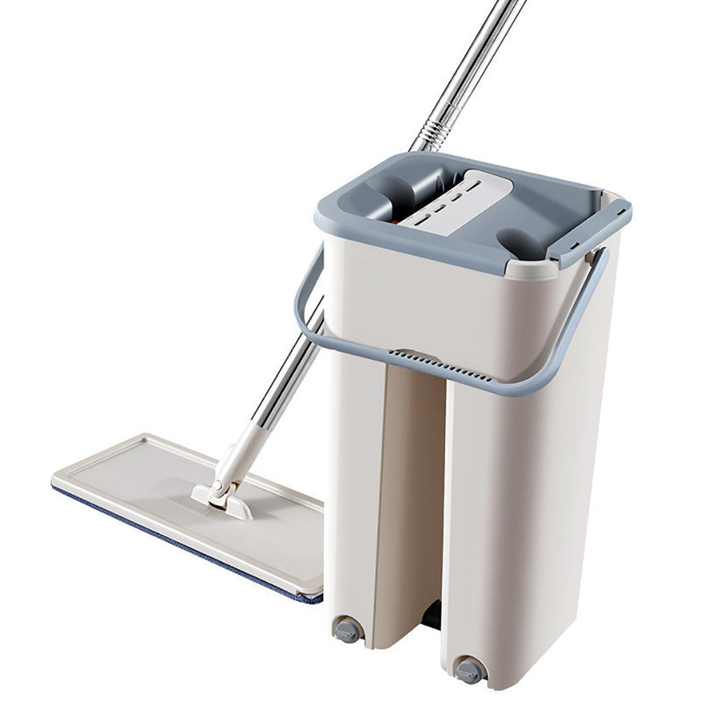 Flat Squeeze Mop & Bucket Set – Smart, Space-Saving Deep Clean